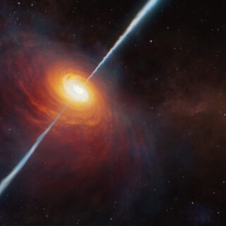 Artist’s rendering of quasar P172+18